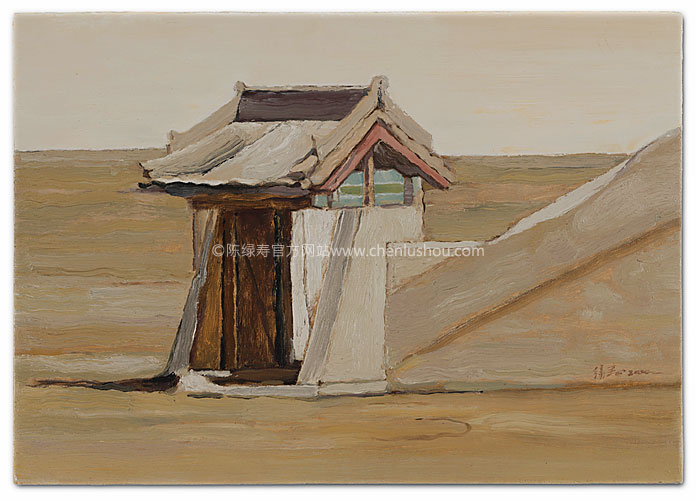 陈绿寿油画作品-边关