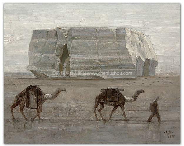 陈绿寿油画作品-汉时关